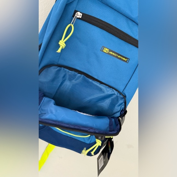 Blue Backpack with Yellow Accents - Picture 5 of 7